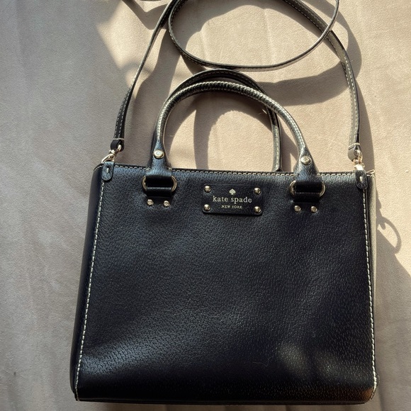 kate spade Handbags - Kate Spade Black Leather Satchel